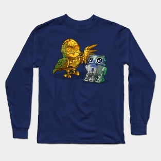 R2HOO-D2HOO and C-3p-OWLC-3p-OWL Long Sleeve T-Shirt